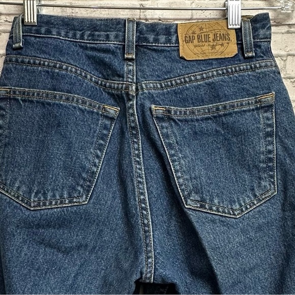 GAP CLASSIC Y2K Jeans Size 4 Long High-Rise Straight 100% Cotton Vintage 2000 - Picture 6 of 11